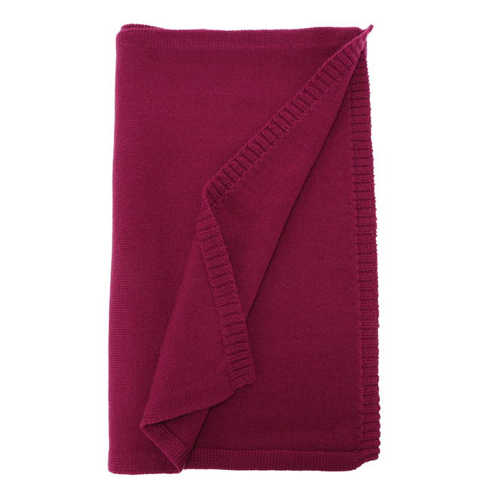 Женский зимний шарф, амарантовый, 100% мериносовая шерсть, Elonia