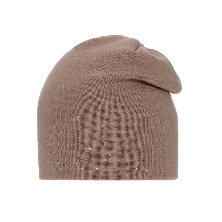 Женская зимняя шапочка из розовой шерсти Minerva