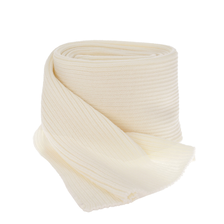 Женский кремовый зимний шарф 100% экстратонкая мериносовая шерсть Jessica