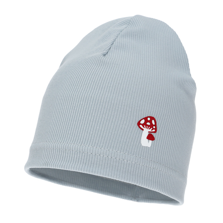 Осенняя/весенняя шапка для девочки, серая, хлопковая Balma