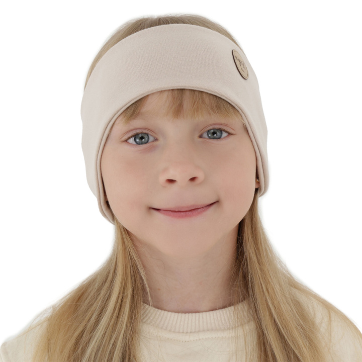 Осенняя/весенняя повязка для девочки, бежевая Маранта