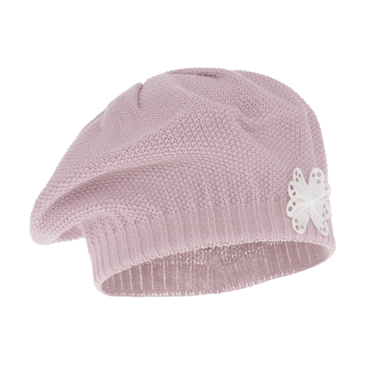 Осенне-весенний берет для девочек фиолетовый Costanza