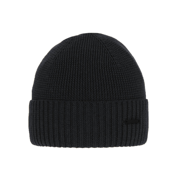 Мужская зимняя шапка из серой шерсти Henk