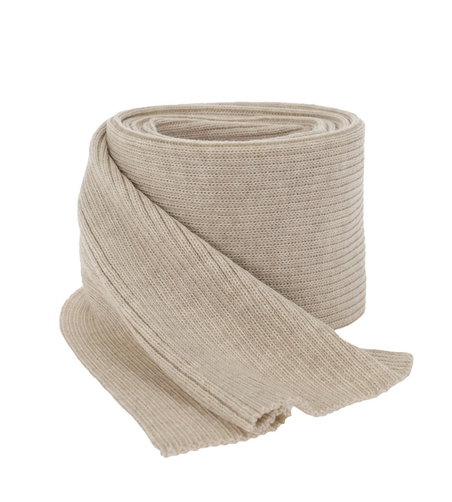 Женский зимний шарф бежевый 100% экстратонкая мериносовая шерсть Jessica