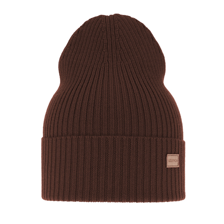Женская зимняя шапка, весенняя, коричневая, 100% мериносовая шерсть, Sophie