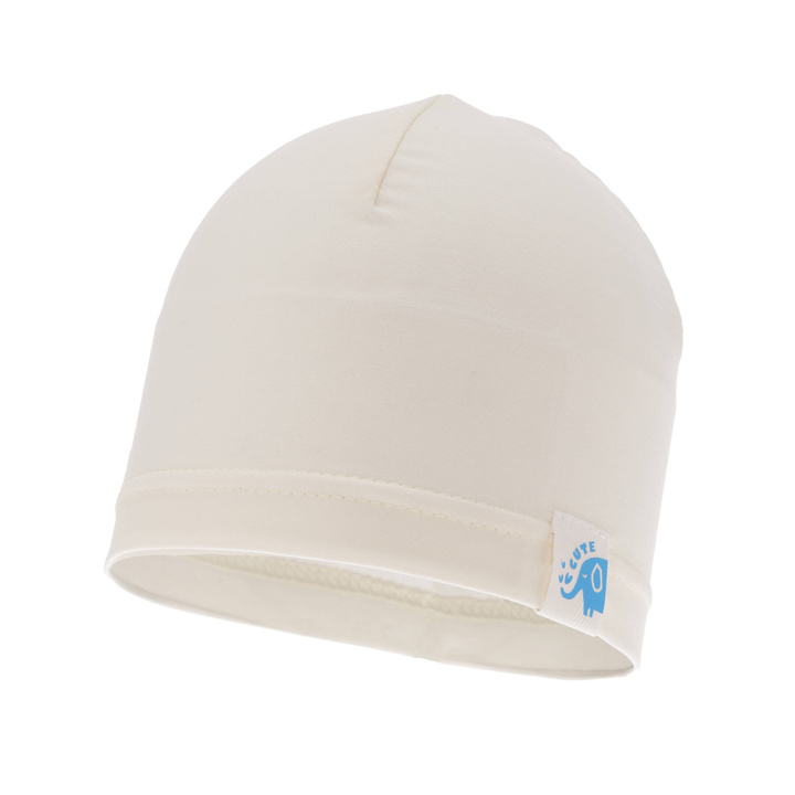 Хлопковая детская шапочка осень/весна кремовая Alek