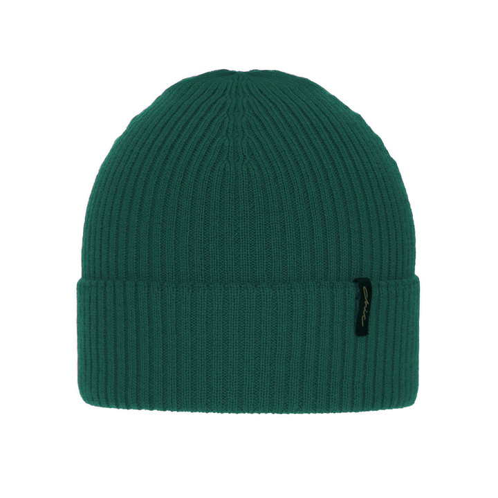 Женская зимняя шапка зеленого цвета 100% шерсть экстратонкой мериносовой шерсти Megan