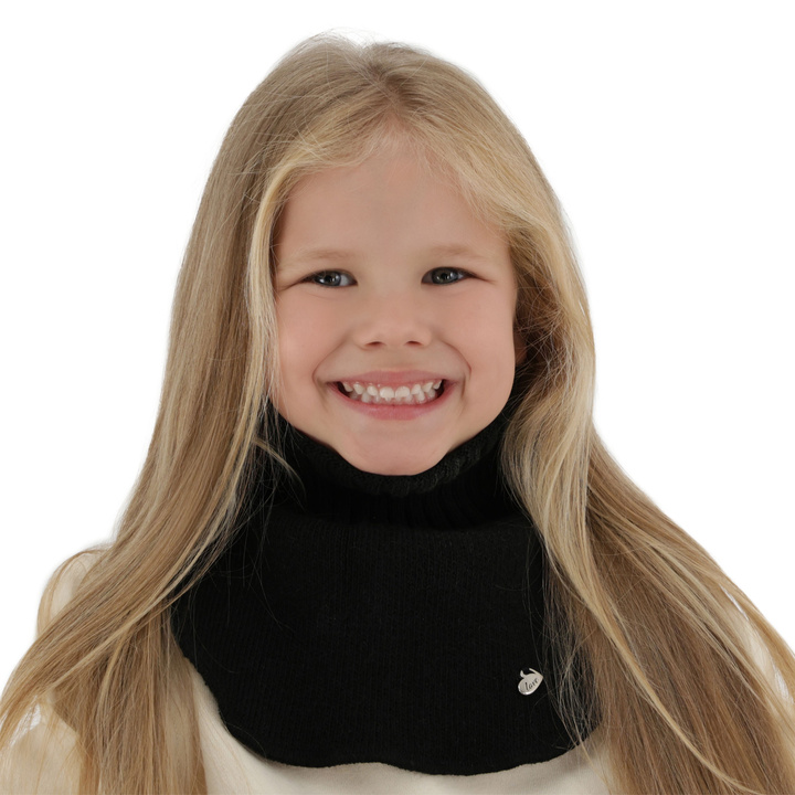 Зимняя водолазка для девочек черного цвета Pixi