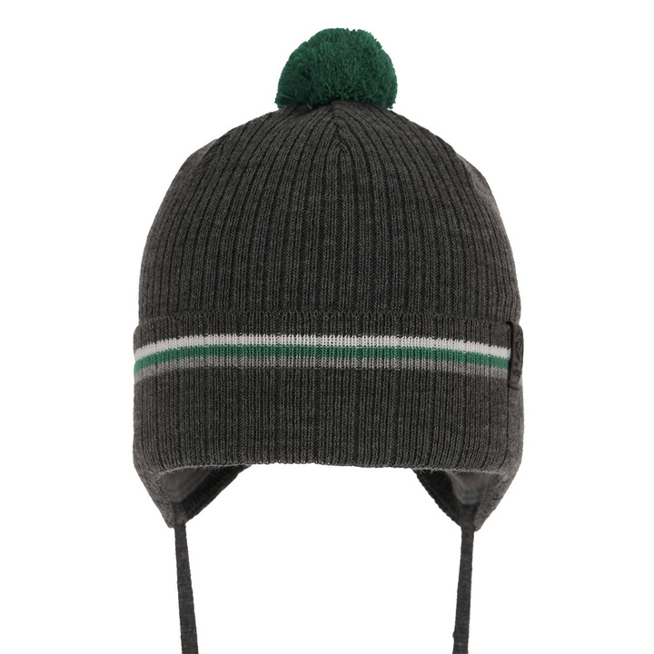 Осенне-весенняя манишка для мальчика серая Vesper