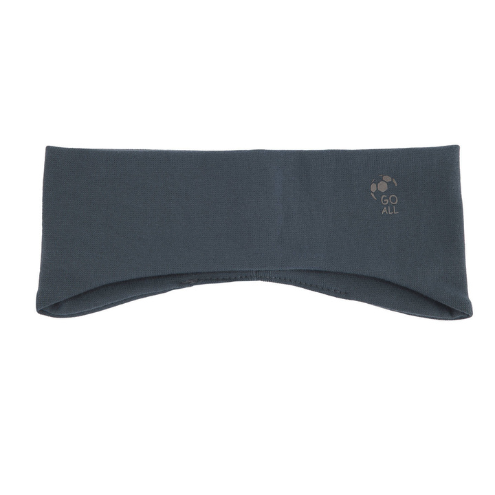 Осенне-весенняя повязка на голову для мальчика синяя хлопок Ботаник