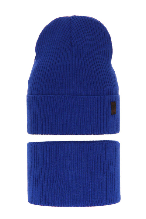 Осенне-весенний комплект для мальчика: шапочка и труба голубого дракона