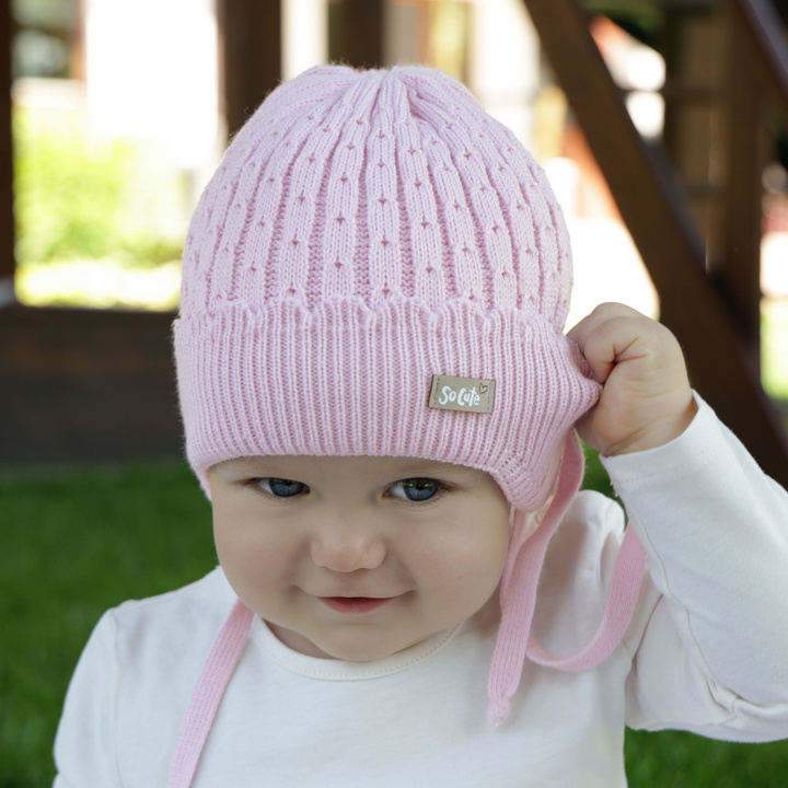 Осенняя/весенняя шапка для девочек фиолетовая Tema