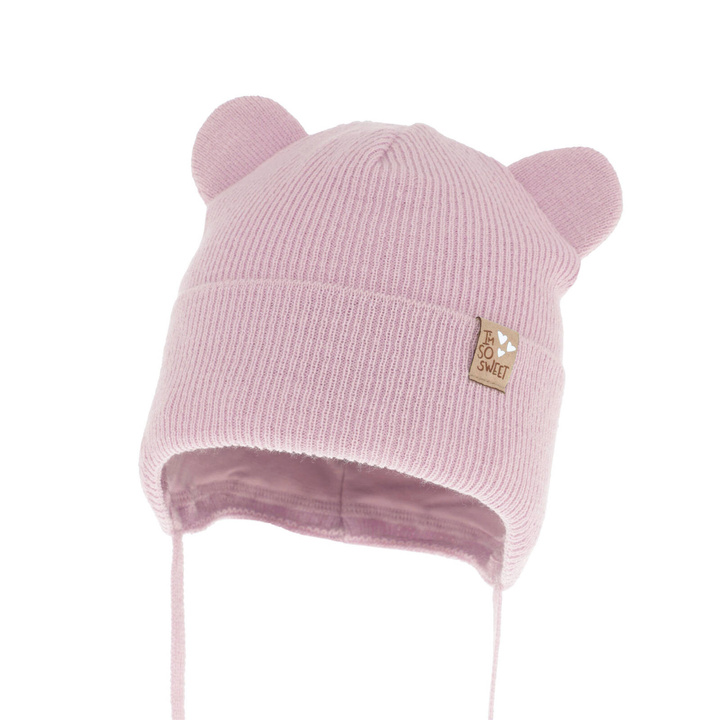 Осенне-весенняя шапочка для девочки фиолетовая Noemi