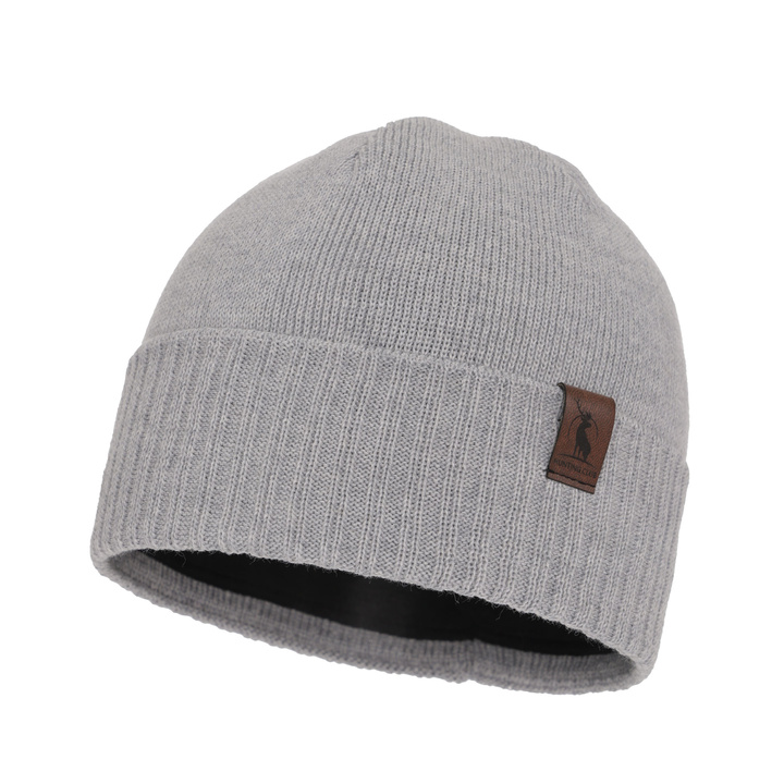 Мужская зимняя шапка Hogan из шерсти мериноса серого цвета