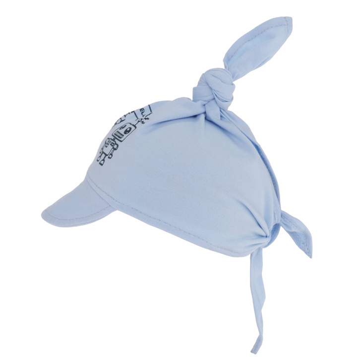 Летний голубой шарф для мальчика из хлопка Robik