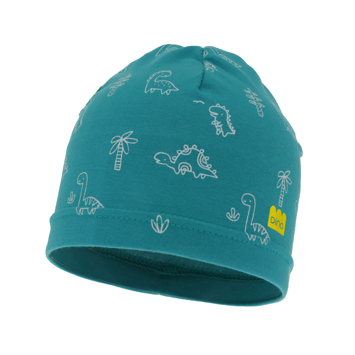 Хлопковая детская шапочка осень/весна зеленая Jovik