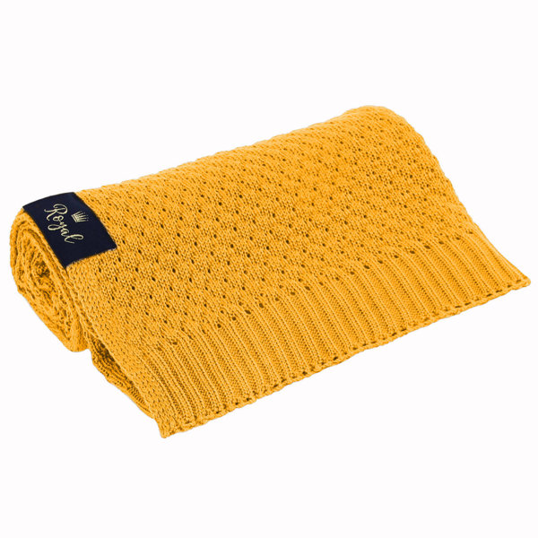 Бамбуковое одеяло для младенца/ребенка Королевское желтое 80x100 мягкое